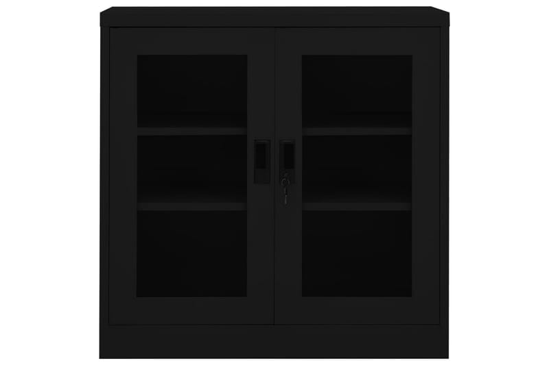Toimistokaappi musta 90x40x90 cm teräs - Musta - Säilytys - Kaappi - Säilytyskaappi - Toimistokaappi - Asiakirjakaappi
