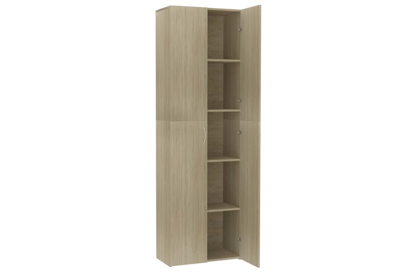 Toimistokaappi Sonoma-tammi 60x32x190 cm lastulevy - Ruskea - Säilytys - Kaappi - Säilytyskaappi - Toimistokaappi - Asiakirjakaappi