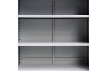 Toimistokaappi teräs 90x40x140 cm harmaa - Harmaa - Säilytys - Kaappi - Säilytyskaappi - Toimistokaappi - Asiakirjakaappi
