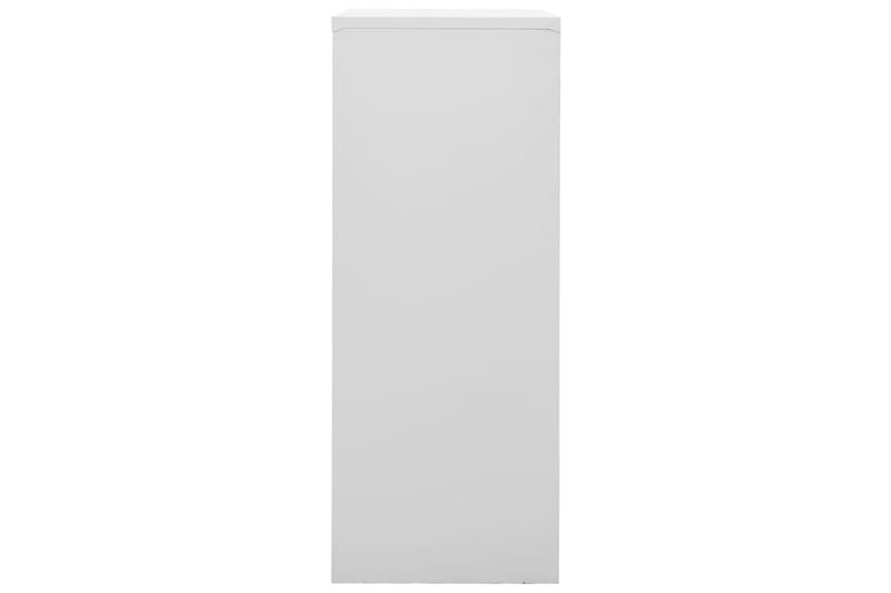 Toimistokaappi vaaleanharmaa 90x40x102 cm teräs - Säilytys - Kaappi - Säilytyskaappi - Toimistokaappi - Asiakirjakaappi