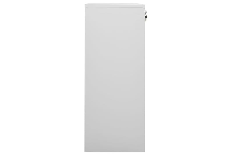 Toimistokaappi vaaleanharmaa 90x40x102 cm teräs - Säilytys - Kaappi - Säilytyskaappi - Toimistokaappi - Asiakirjakaappi
