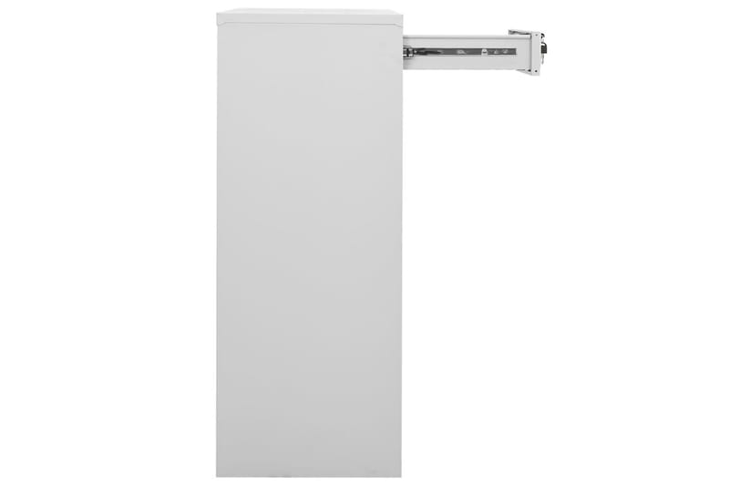Toimistokaappi vaaleanharmaa 90x40x102 cm teräs - Säilytys - Kaappi - Säilytyskaappi - Toimistokaappi - Asiakirjakaappi