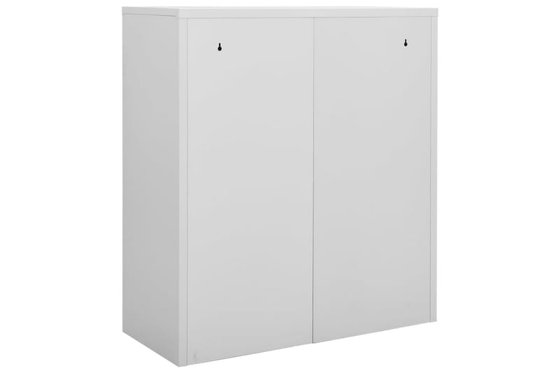 Toimistokaappi vaaleanharmaa 90x40x102 cm teräs - Säilytys - Kaappi - Säilytyskaappi - Toimistokaappi - Asiakirjakaappi
