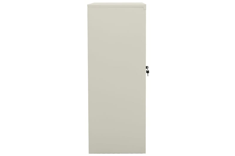 Toimistokaappi vaaleanharmaa 90x40x105 cm teräs - Harmaa - Säilytys - Kaappi - Säilytyskaappi - Toimistokaappi - Asiakirjakaappi