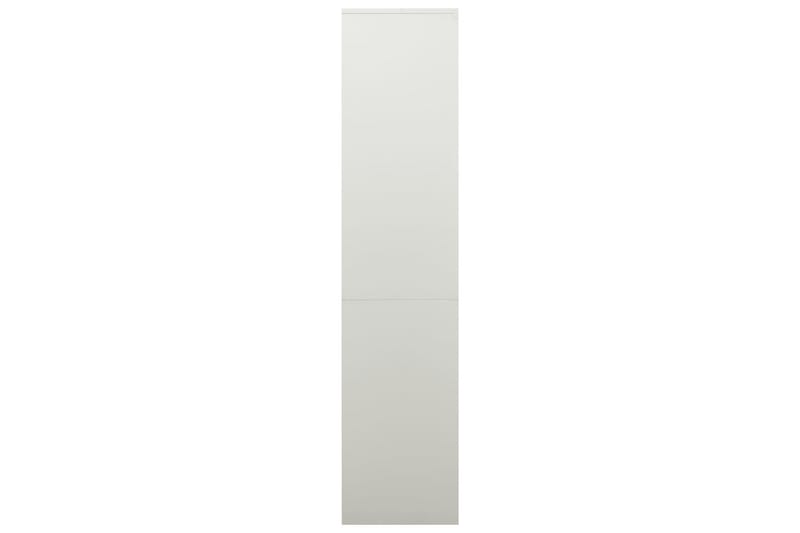 Toimistokaappi vaaleanharmaa 90x40x180 cm teräs - Harmaa - Säilytys - Kaappi - Säilytyskaappi - Toimistokaappi - Asiakirjakaappi