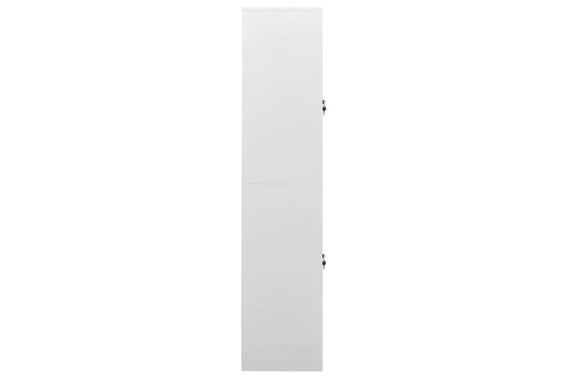 Toimistokaappi vaaleanharmaa 90x40x180 cm teräs - Harmaa - Säilytys - Kaappi - Säilytyskaappi - Toimistokaappi - Asiakirjakaappi