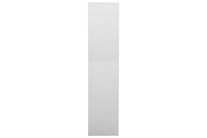 Toimistokaappi vaaleanharmaa 90x40x180 cm teräs - Toimistokalusteet - Asiakirjakaappi