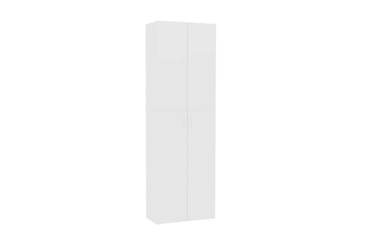 Toimistokaappi valkoinen 60x32x190 cm lastulevy - Valkoinen - Toimistokalusteet - Asiakirjakaappi