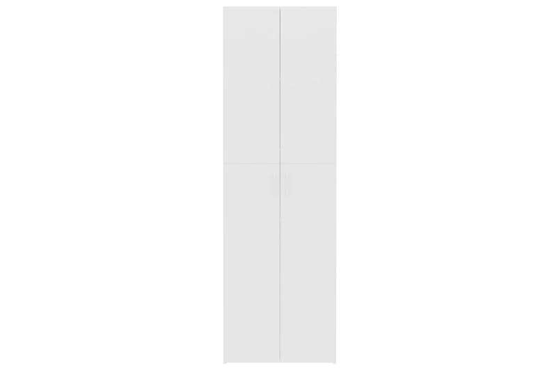 Toimistokaappi valkoinen 60x32x190 cm lastulevy - Valkoinen - Säilytys - Kaappi - Säilytyskaappi - Toimistokaappi - Asiakirjakaappi