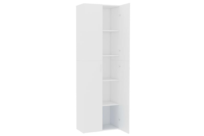 Toimistokaappi valkoinen 60x32x190 cm lastulevy - Valkoinen - Säilytys - Kaappi - Säilytyskaappi - Toimistokaappi - Asiakirjakaappi