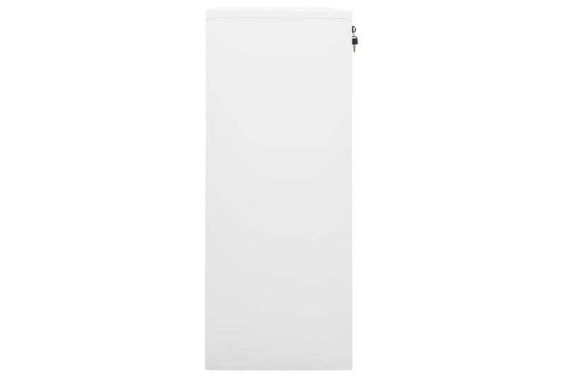 Toimistokaappi valkoinen 90x40x102 cm teräs - Säilytys - Kaappi - Säilytyskaappi - Toimistokaappi - Asiakirjakaappi