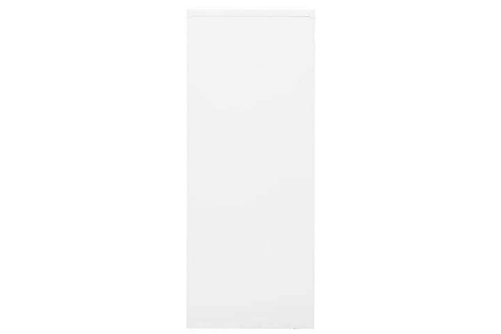 Toimistokaappi valkoinen 90x40x102 cm teräs - Toimistokalusteet - Asiakirjakaappi