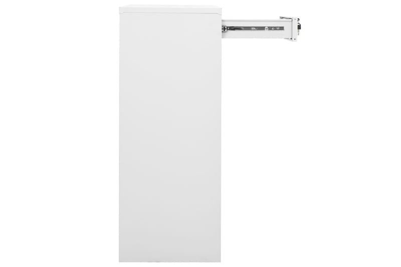 Toimistokaappi valkoinen 90x40x102 cm teräs - Säilytys - Kaappi - Säilytyskaappi - Toimistokaappi - Asiakirjakaappi