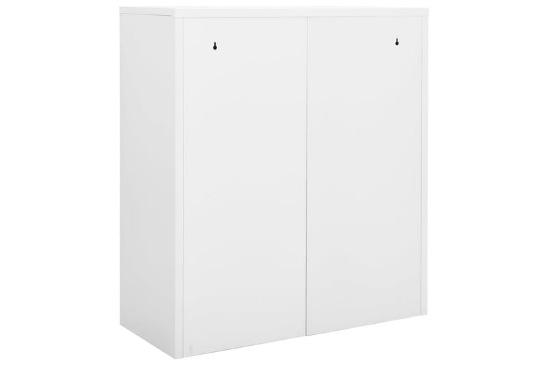 Toimistokaappi valkoinen 90x40x102 cm teräs - Säilytys - Kaappi - Säilytyskaappi - Toimistokaappi - Asiakirjakaappi
