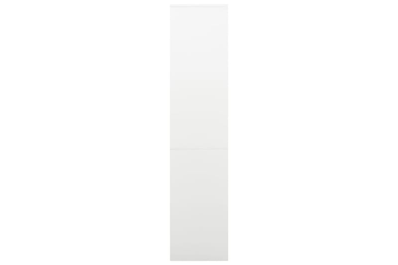 Toimistokaappi valkoinen 90x40x180 cm teräs - Valkoinen - Säilytys - Kaappi - Säilytyskaappi - Toimistokaappi - Asiakirjakaappi