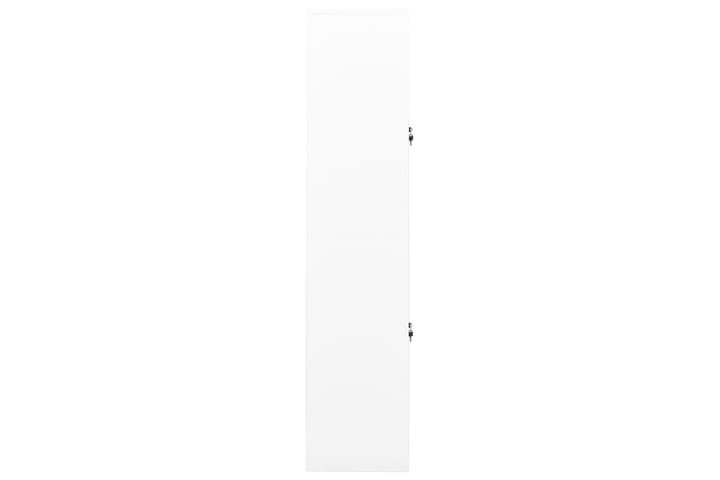 Toimistokaappi valkoinen 90x40x180 cm teräs - Valkoinen - Toimistokalusteet - Asiakirjakaappi