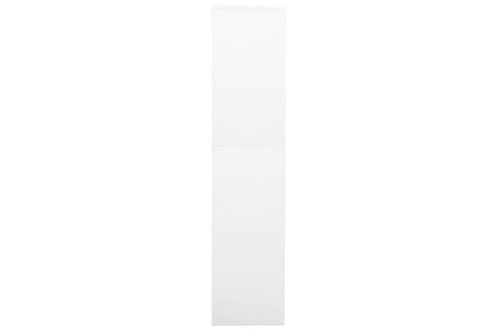 Toimistokaappi valkoinen 90x40x180 cm teräs - Toimistokalusteet - Asiakirjakaappi