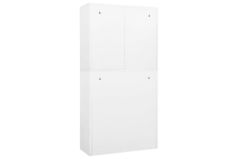 Toimistokaappi valkoinen 90x40x180 cm - Säilytys - Kaappi - Säilytyskaappi - Toimistokaappi - Asiakirjakaappi