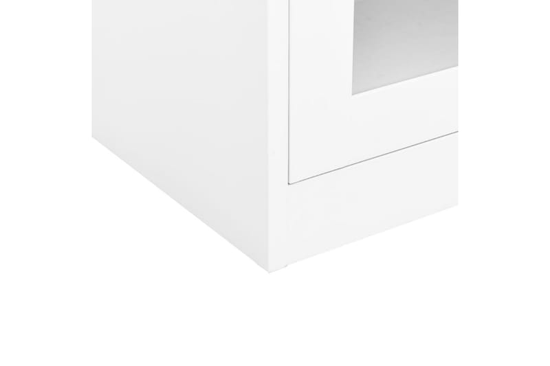Toimistokaappi valkoinen 90x40x90 cm teräs - Valkoinen - Säilytys - Kaappi - Säilytyskaappi - Toimistokaappi - Asiakirjakaappi