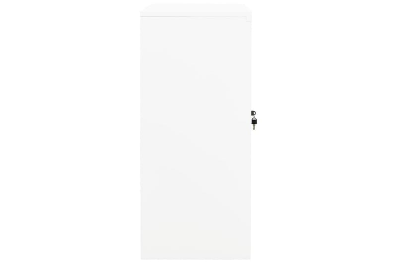 Toimistokaappi valkoinen 90x40x90 cm teräs - Valkoinen - Säilytys - Kaappi - Säilytyskaappi - Toimistokaappi - Asiakirjakaappi