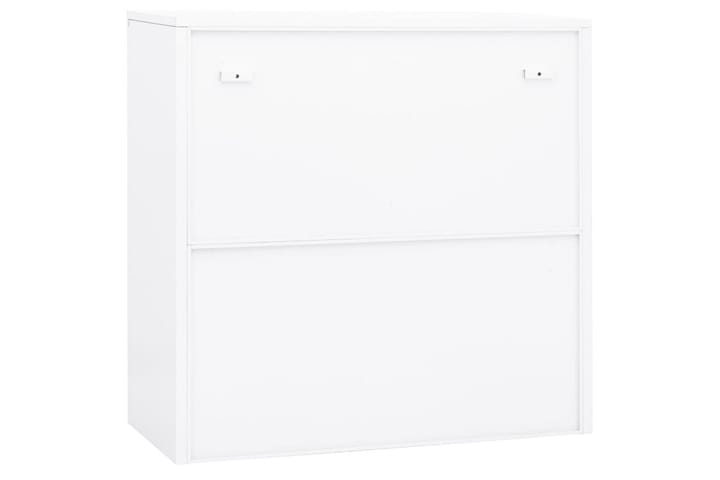 Toimistokaappi valkoinen 90x40x90 cm teräs - Valkoinen - Toimistokalusteet - Asiakirjakaappi