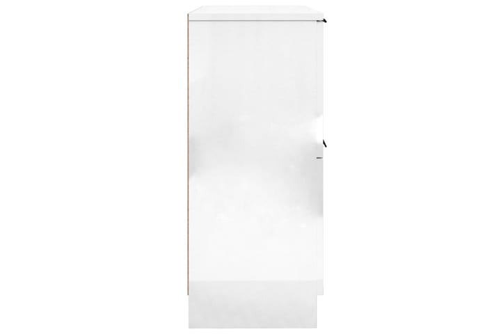 beBasic Senkki korkeakiilto valkoinen 30x30x70 cm tekninen puu - Valkoinen - Toimistokalusteet - Asiakirjakaappi
