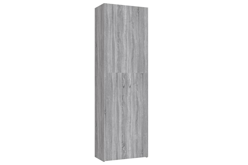 beBasic Toimistokaappi harmaa Sonoma 60x32x190 cm tekninen puu - Harmaa - Säilytys - Kaappi - Säilytyskaappi - Toimistokaappi - Arkistokaappi & kansiokaappi