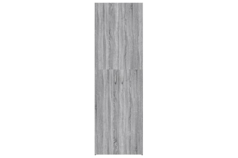 beBasic Toimistokaappi harmaa Sonoma 60x32x190 cm tekninen puu - Harmaa - Säilytys - Kaappi - Säilytyskaappi - Toimistokaappi - Arkistokaappi & kansiokaappi