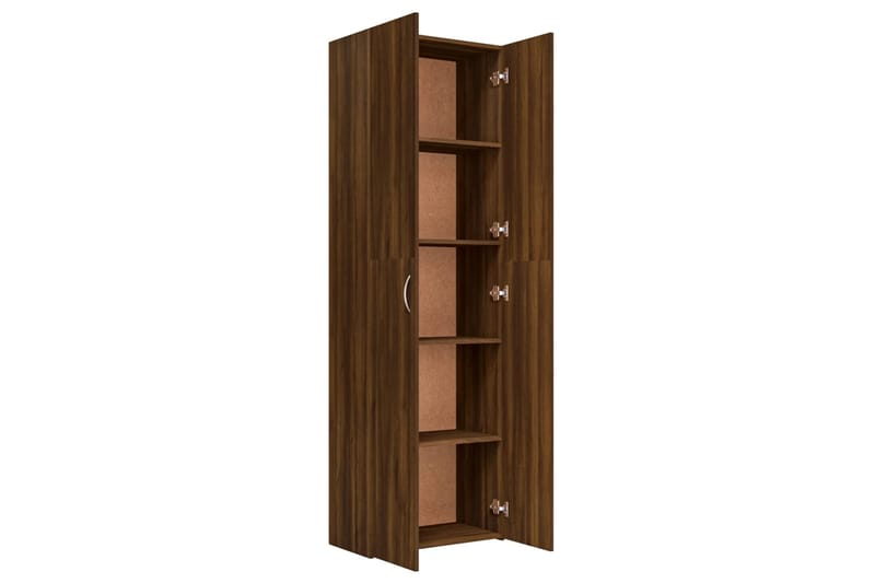 beBasic Toimistokaappi ruskea tammi 60x32x190 cm tekninen puu - Ruskea - Säilytys - Kaappi - Säilytyskaappi - Toimistokaappi - Arkistokaappi & kansiokaappi