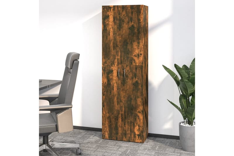 beBasic Toimistokaappi savutammi 60x32x190 cm tekninen puu - Ruskea - Säilytys - Kaappi - Säilytyskaappi - Toimistokaappi - Arkistokaappi & kansiokaappi