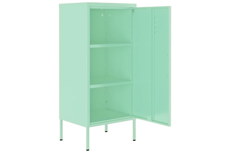 beBasic Varastokaappi minttu 42,5x35x101,5 cm teräs - Sininen - Säilytys - Kaappi - Säilytyskaappi - Toimistokaappi - Arkistokaappi & kansiokaappi