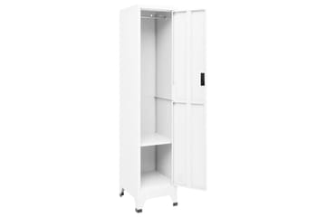 beBasic Pukukaappi valkoinen 38x45x180 cm teräs - Valkoinen - Säilytys - Kaappi - Säilytyskaappi - Toimistokaappi - Asiakirjakaappi