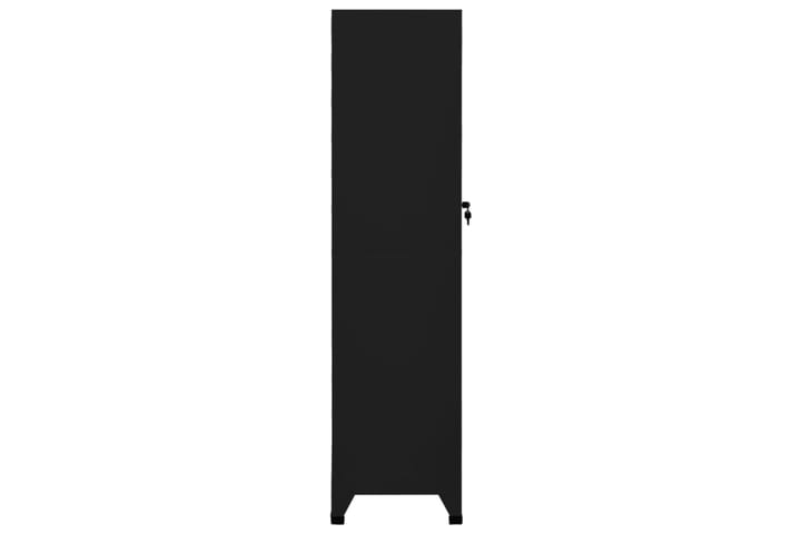beBasic Pukukaappi musta 38x45x180 cm teräs - Musta - Toimistokalusteet - Asiakirjakaappi