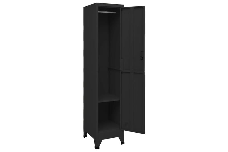 beBasic Pukukaappi musta 38x45x180 cm teräs - Musta - Säilytys - Kaappi - Säilytyskaappi - Toimistokaappi - Asiakirjakaappi