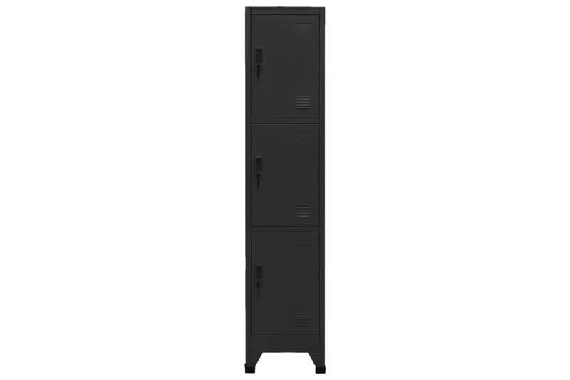 beBasic Pukukaappi musta 38x45x180 cm teräs - Musta - Säilytys - Kaappi - Säilytyskaappi - Toimistokaappi - Asiakirjakaappi