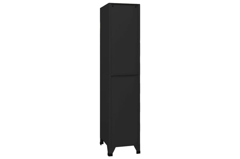 beBasic Pukukaappi musta 38x45x180 cm teräs - Musta - Säilytys - Kaappi - Säilytyskaappi - Toimistokaappi - Asiakirjakaappi
