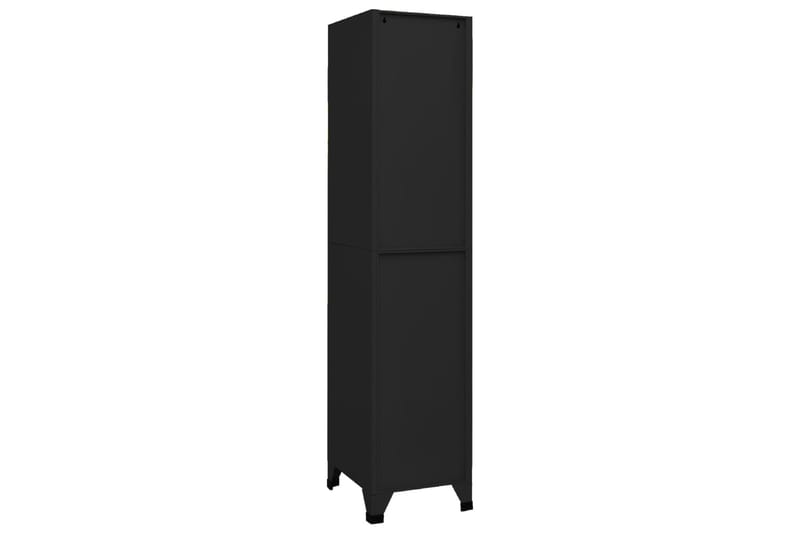 beBasic Pukukaappi musta 38x45x180 cm teräs - Musta - Säilytys - Kaappi - Säilytyskaappi - Toimistokaappi - Asiakirjakaappi