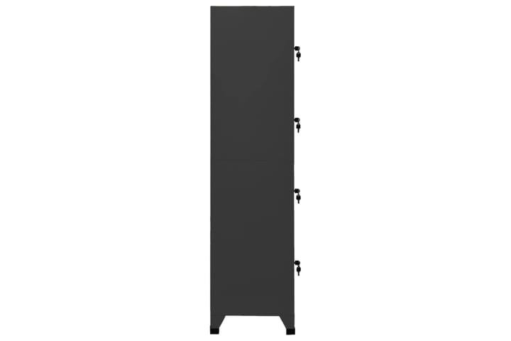 beBasic Pukukaappi antrasiitti 38x45x180 cm teräs - Antrasiitti - Toimistokalusteet - Asiakirjakaappi