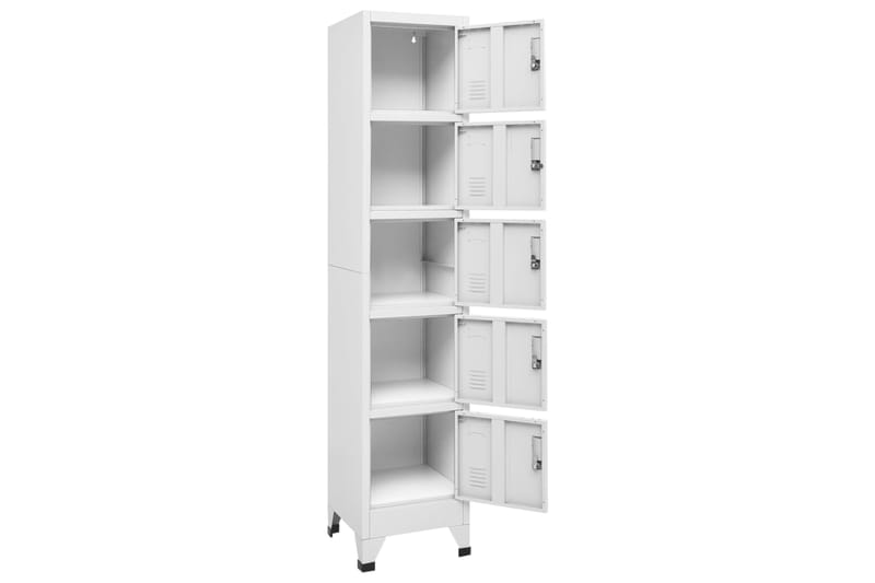 beBasic Pukukaappi vaaleanharmaa 38x40x180 cm teräs - Harmaa - Säilytys - Kaappi - Säilytyskaappi - Toimistokaappi - Asiakirjakaappi