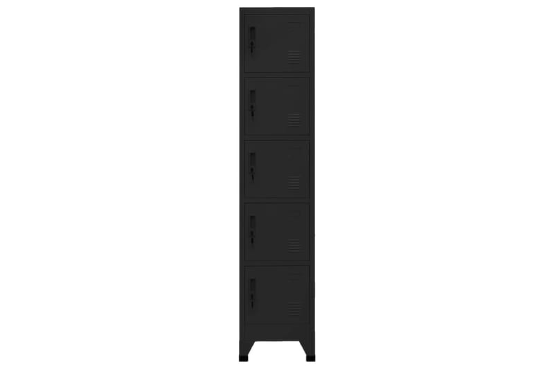 beBasic Pukukaappi musta 38x40x180 cm teräs - Musta - Säilytys - Kaappi - Säilytyskaappi - Toimistokaappi - Asiakirjakaappi