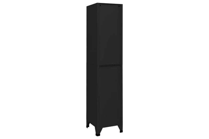 beBasic Pukukaappi musta 38x40x180 cm teräs - Musta - Säilytys - Kaappi - Säilytyskaappi - Toimistokaappi - Asiakirjakaappi