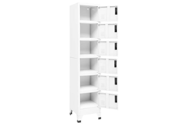 beBasic Pukukaappi valkoinen 38x40x180 cm teräs - Valkoinen - Säilytys - Kaappi - Säilytyskaappi - Toimistokaappi - Asiakirjakaappi