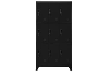 beBasic Pukukaappi musta 90x45x180 cm teräs - Musta - Säilytys - Kaappi - Säilytyskaappi - Toimistokaappi - Asiakirjakaappi