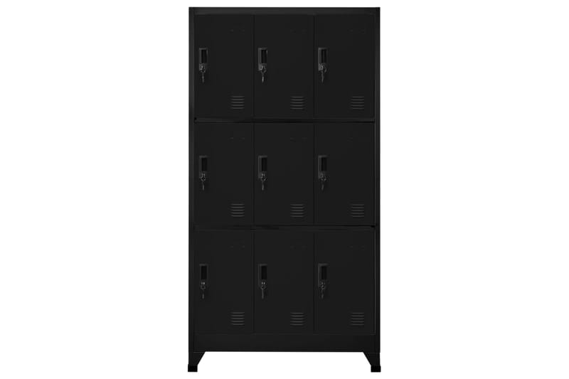 beBasic Pukukaappi musta 90x45x180 cm teräs - Musta - Säilytys - Kaappi - Säilytyskaappi - Toimistokaappi - Asiakirjakaappi