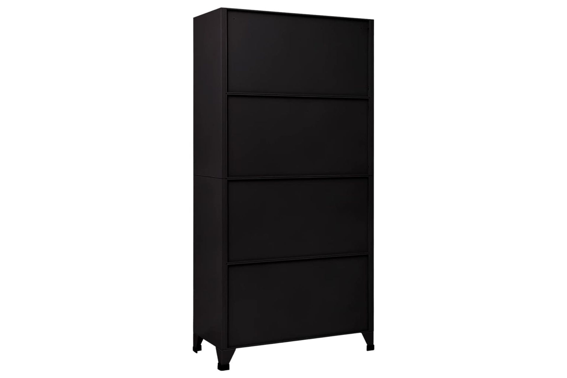 beBasic Pukukaappi musta 90x45x180 cm teräs - Musta - Säilytys - Kaappi - Säilytyskaappi - Toimistokaappi - Asiakirjakaappi