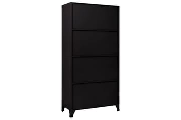 beBasic Pukukaappi musta 90x45x180 cm teräs - Musta - Säilytys - Kaappi - Säilytyskaappi - Toimistokaappi - Asiakirjakaappi