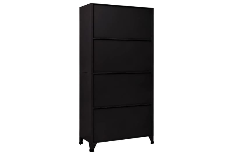 beBasic Pukukaappi musta 90x45x180 cm teräs - Musta - Säilytys - Kaappi - Säilytyskaappi - Toimistokaappi - Asiakirjakaappi