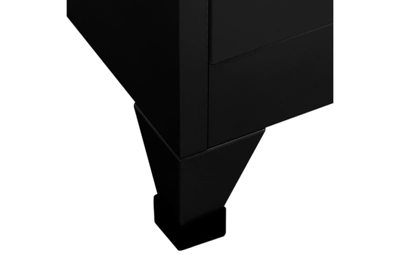 beBasic Pukukaappi musta 90x45x180 cm teräs - Musta - Säilytys - Kaappi - Säilytyskaappi - Toimistokaappi - Asiakirjakaappi
