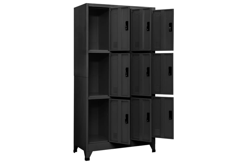 beBasic Pukukaappi antrasiitti 90x45x180 cm teräs - Antrasiitti - Säilytys - Kaappi - Säilytyskaappi - Toimistokaappi - Asiakirjakaappi