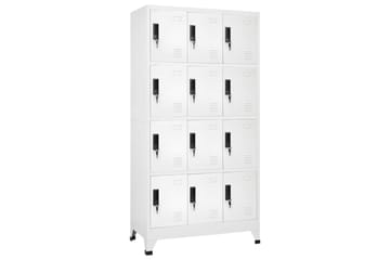 beBasic Pukukaappi valkoinen 90x45x180 cm teräs - Valkoinen - Säilytys - Kaappi - Säilytyskaappi - Toimistokaappi - Asiakirjakaappi